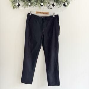 Men’s Vuori Meta Elastic Waist Pants New Large LS Black Athletic